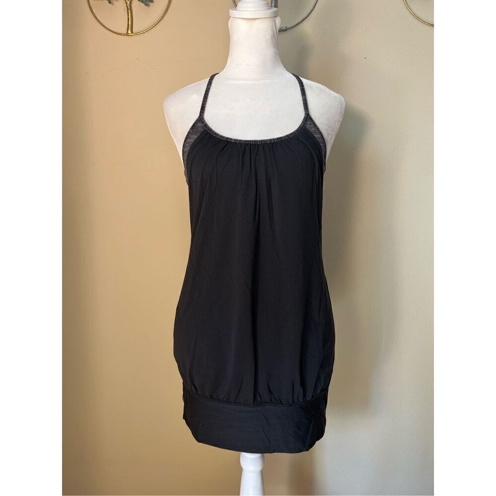 Lululemon No Limits Black / Wee Are From Space Black Cashew Tank Top Size 4